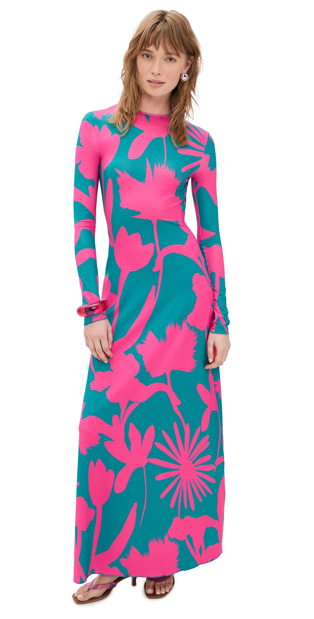 Sam Dress Fuchsia Flora