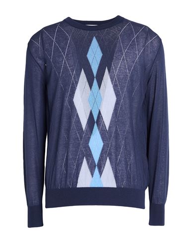 Man Sweater Navy Size 40 Viscose, Polyamide