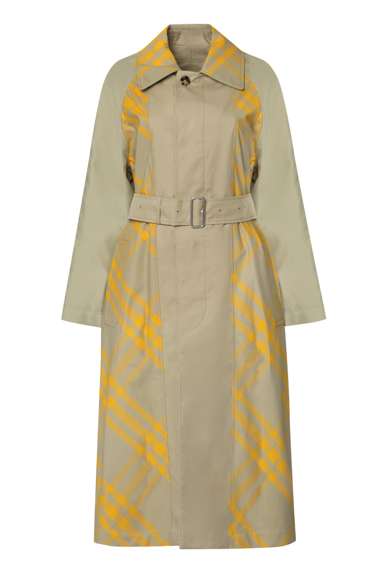 Checked Reversible Trench-coat