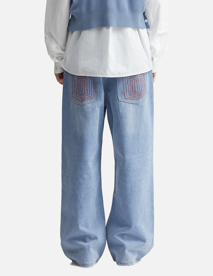 Light Blue Straight Leg Denim