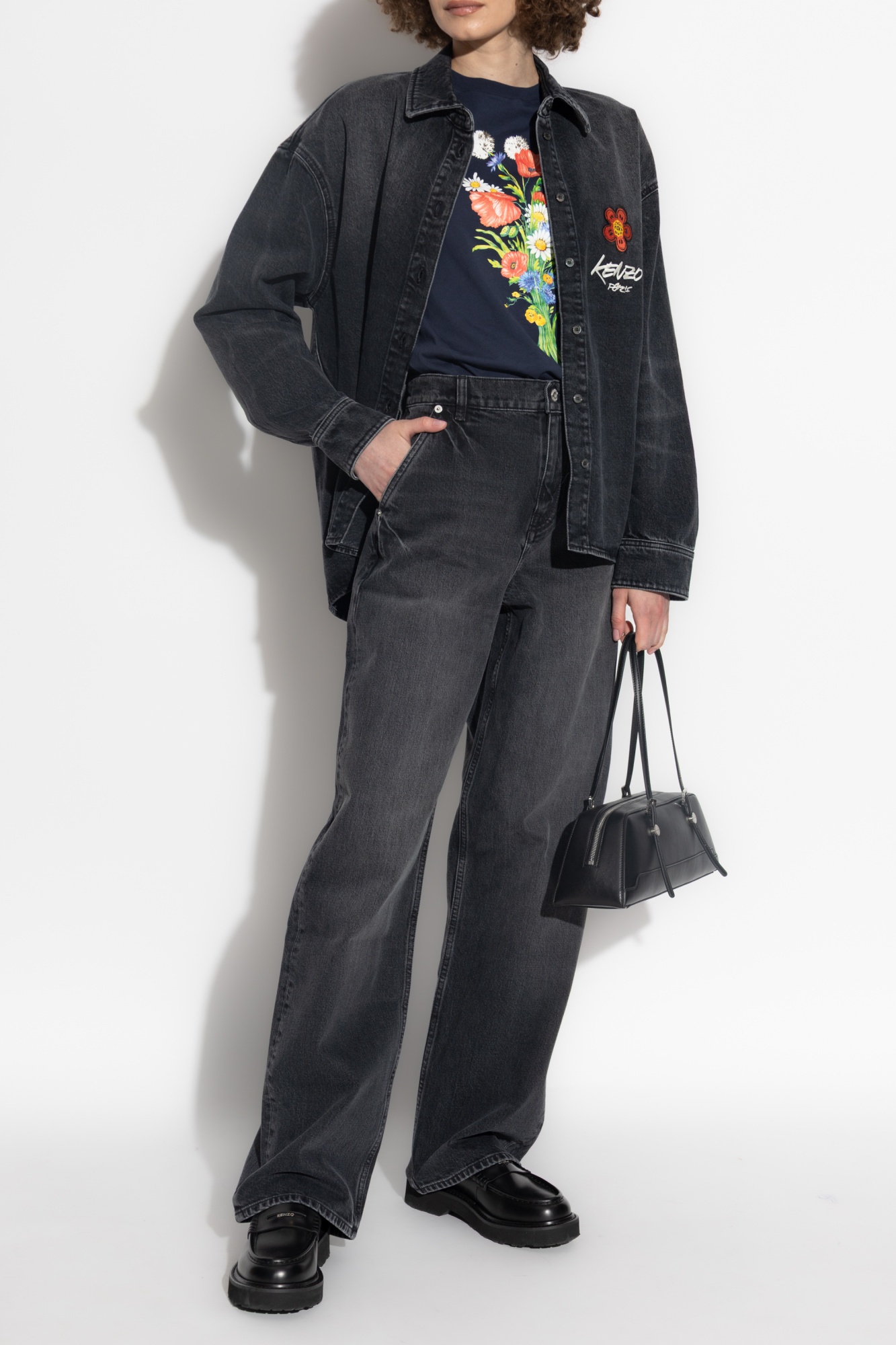 Jeans With Logo, Women's, Black