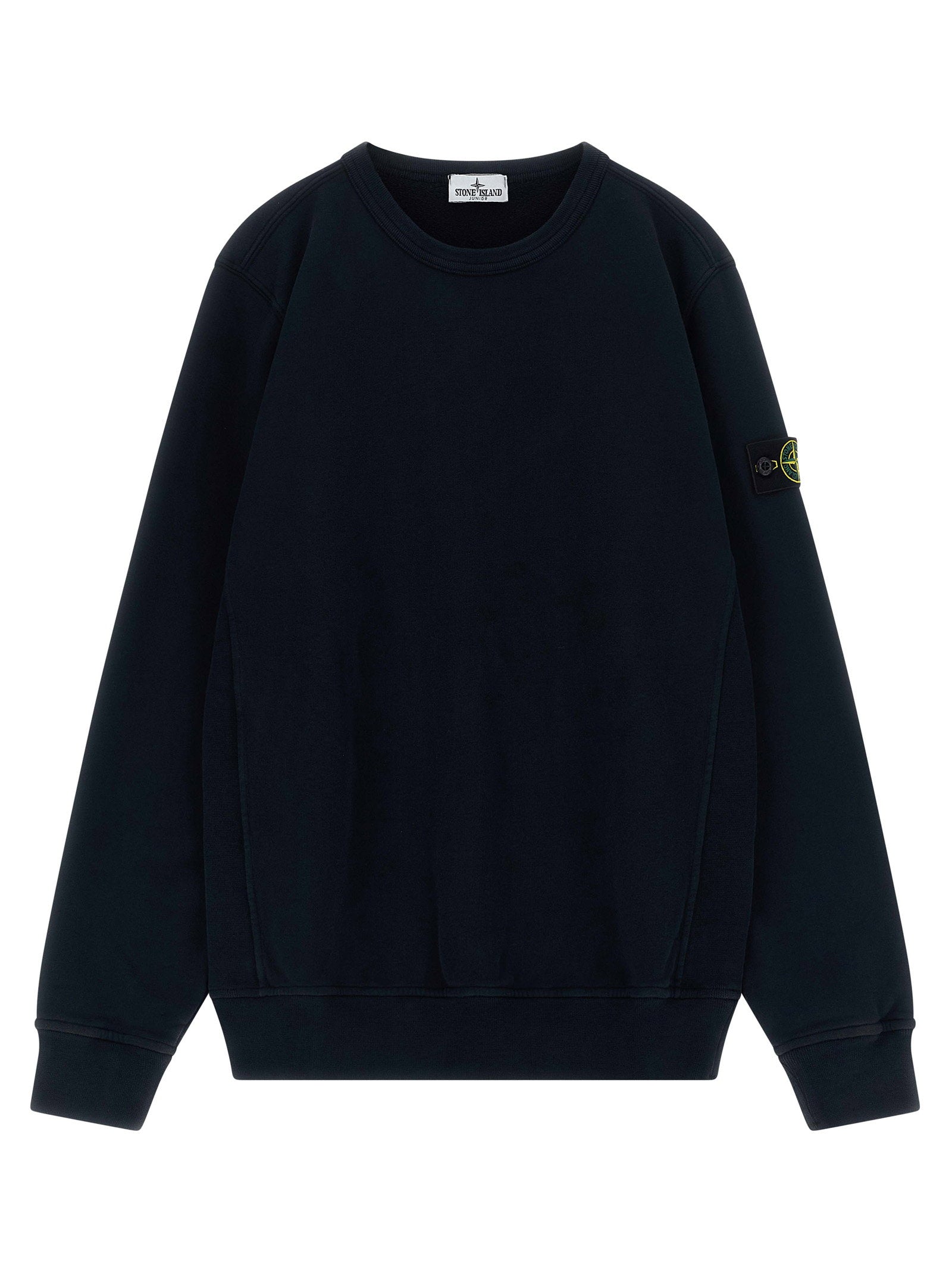 Badge Logo Crew Neck Sweatshirt — Navy