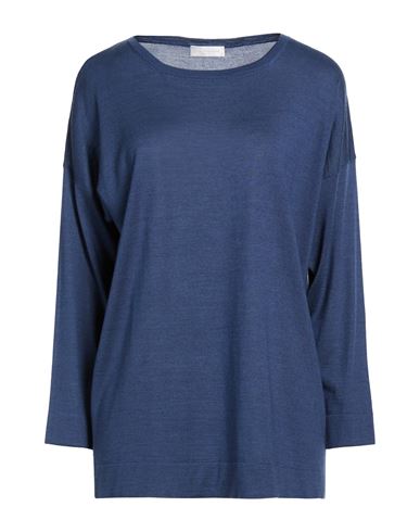 Woman Sweater Blue Size 10 Wool, Silk, Cashmere
