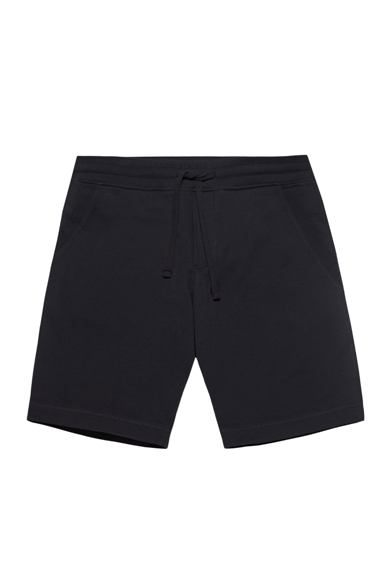 Cotton Terry Shorts — Black