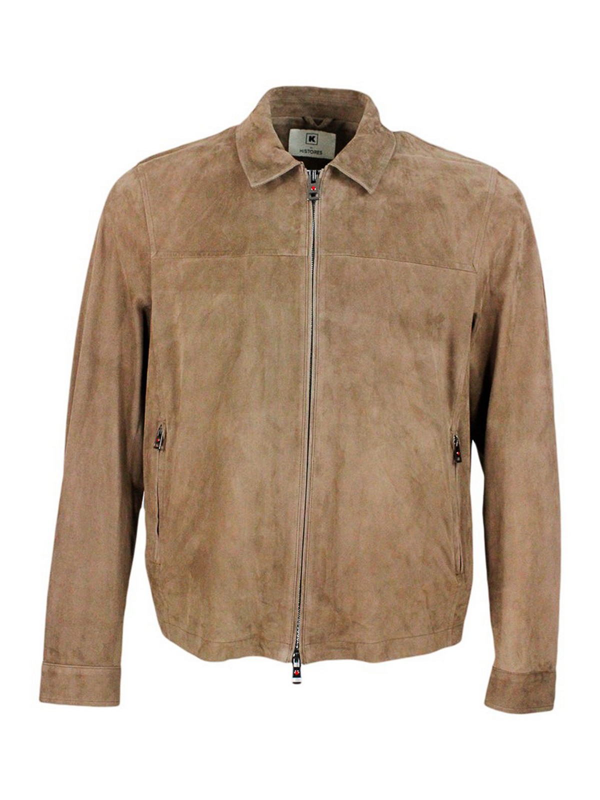 Zipped polo collar jacket