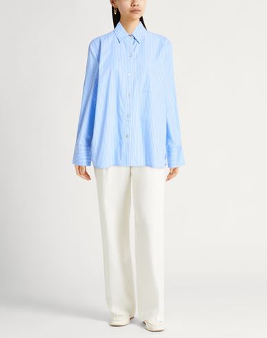 Woman Shirt Azure Size M Cotton