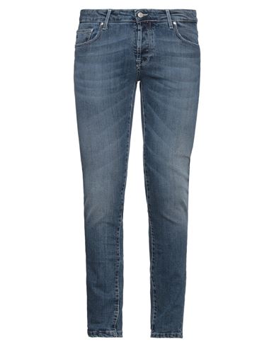 Man Jeans Blue Size 31 Cotton, Elastane