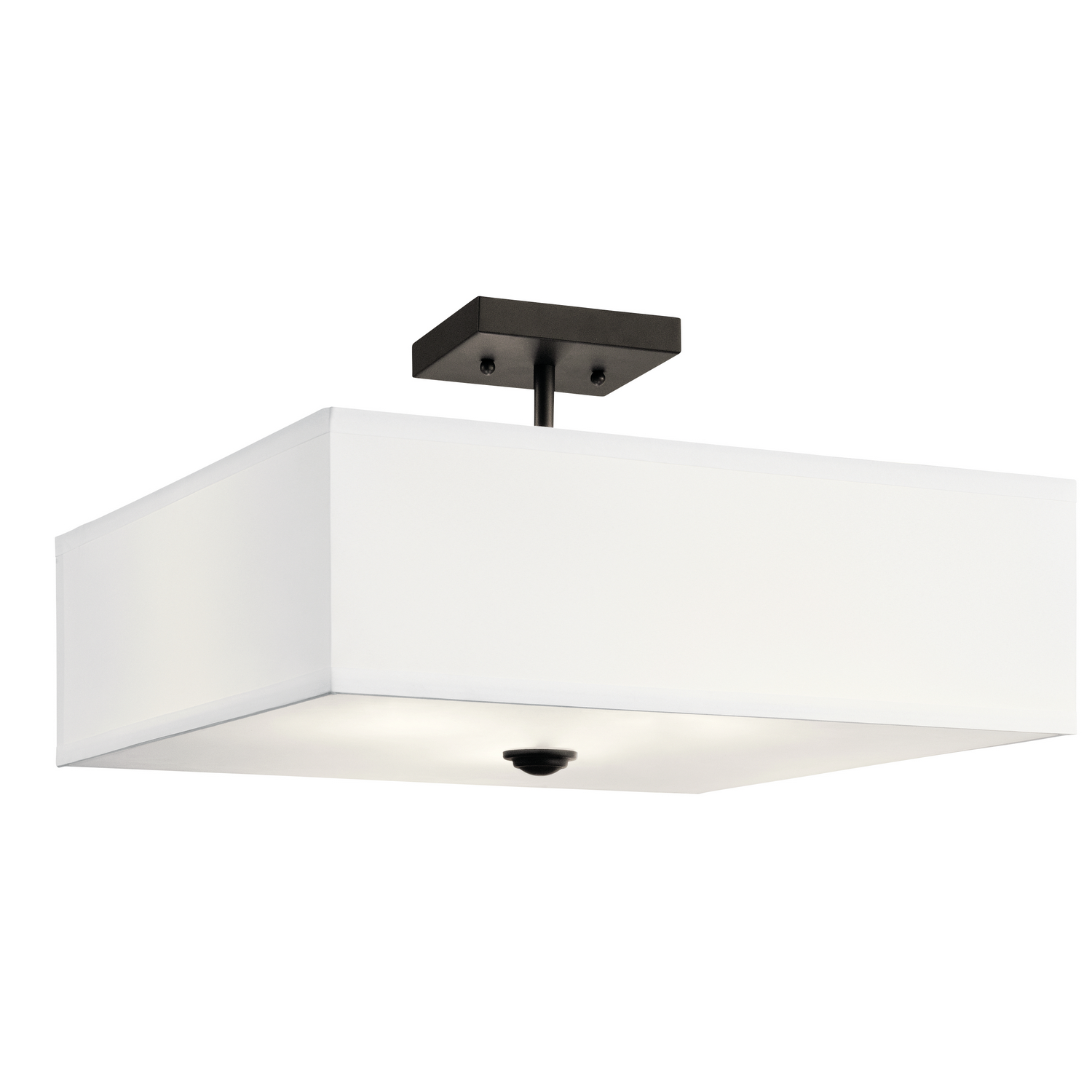 Shailene 18" 3-Light Semi Flush Ceiling Light in Olde Bronze