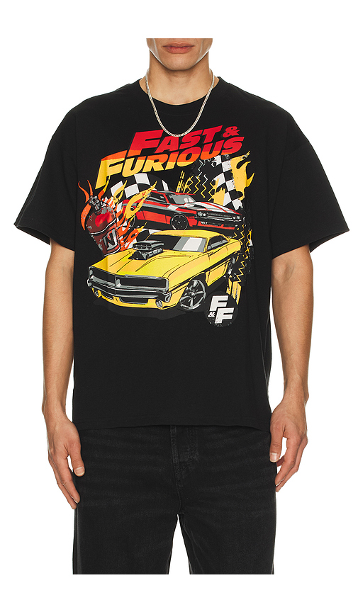 REASON Fast & Furious Tee in Black. L. Also in S, M, XL/1X