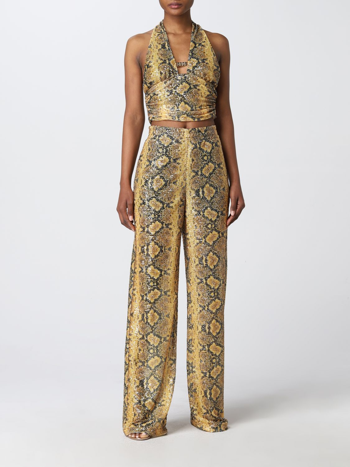 Trousers Women colour Yellow