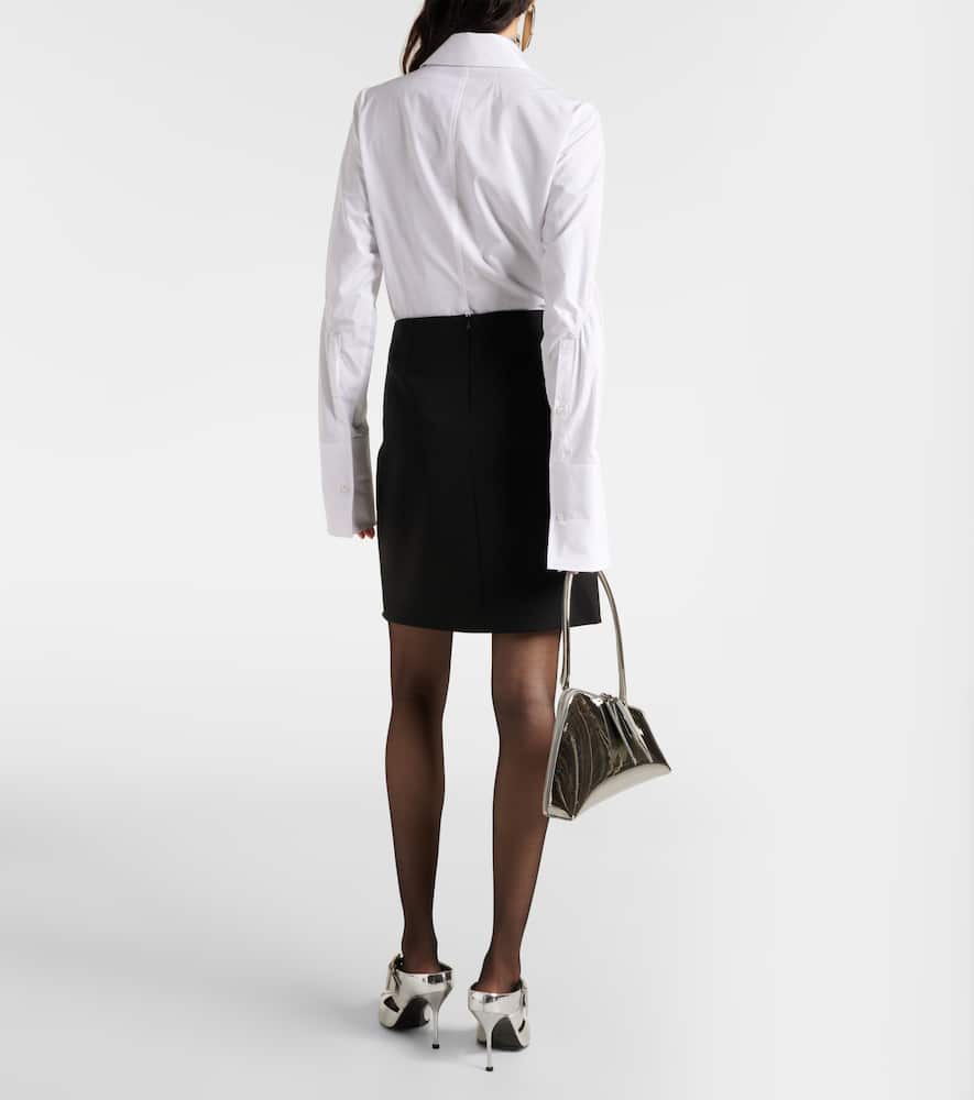 Luigia virgin wool miniskirt