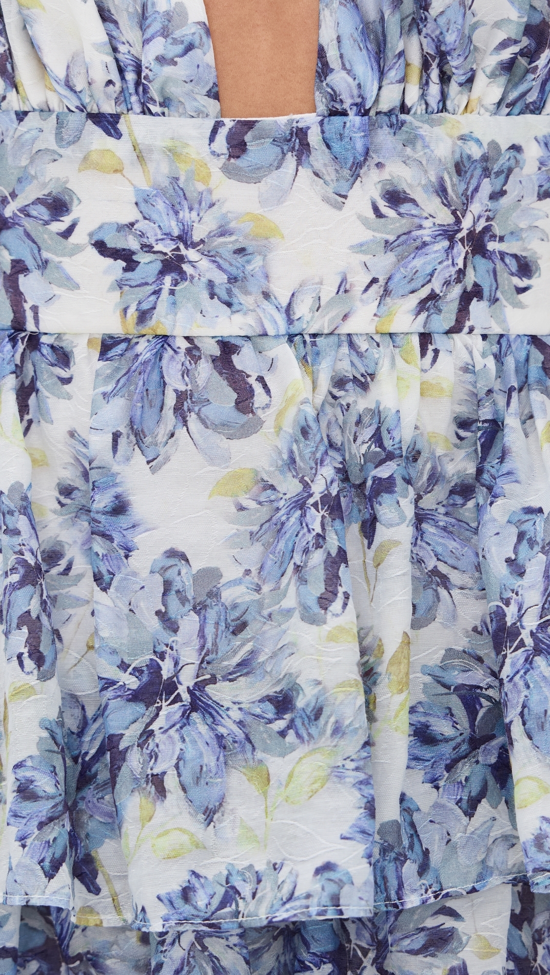 Odessa Maxi Dress Ivory Blue Multi