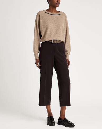 Woman Sweater Camel Size S Cashmere