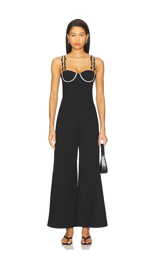 Saudade Charm Jumpsuit in Black. M. Also in