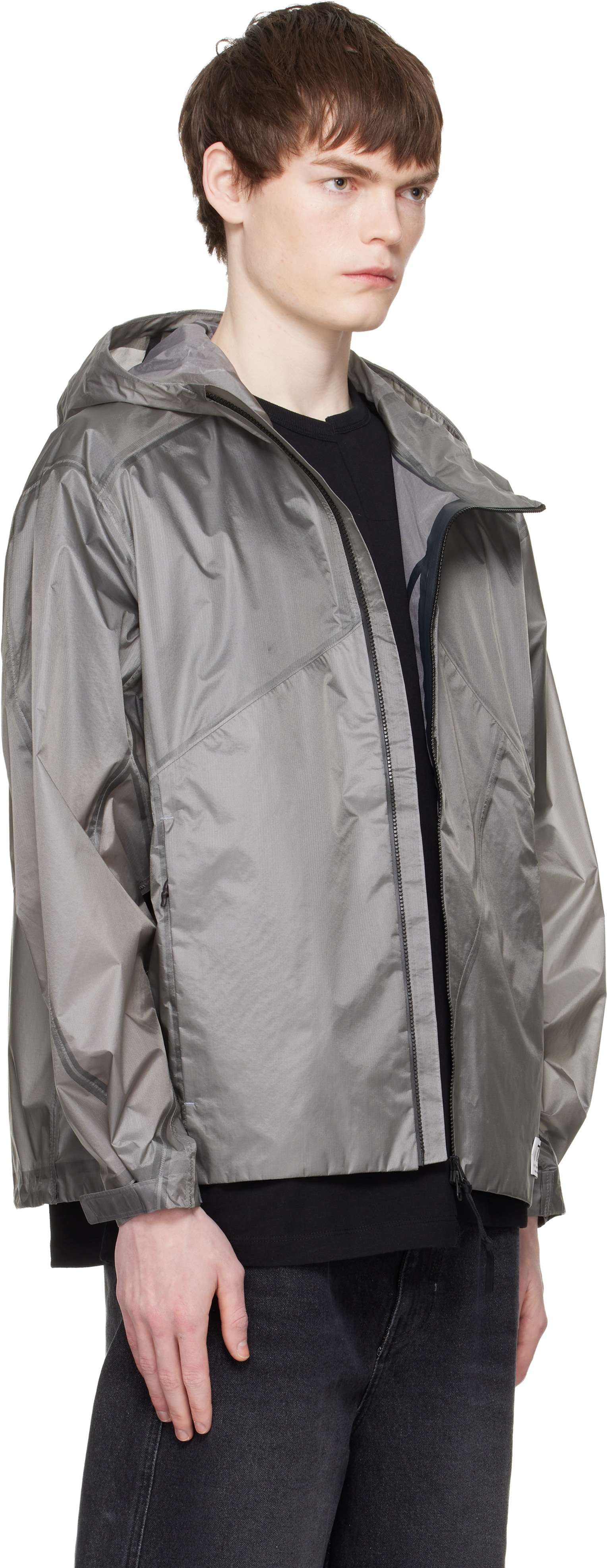 Gray Line Detailed Wind Jacket