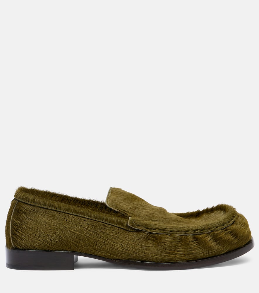 Calf hair loafers