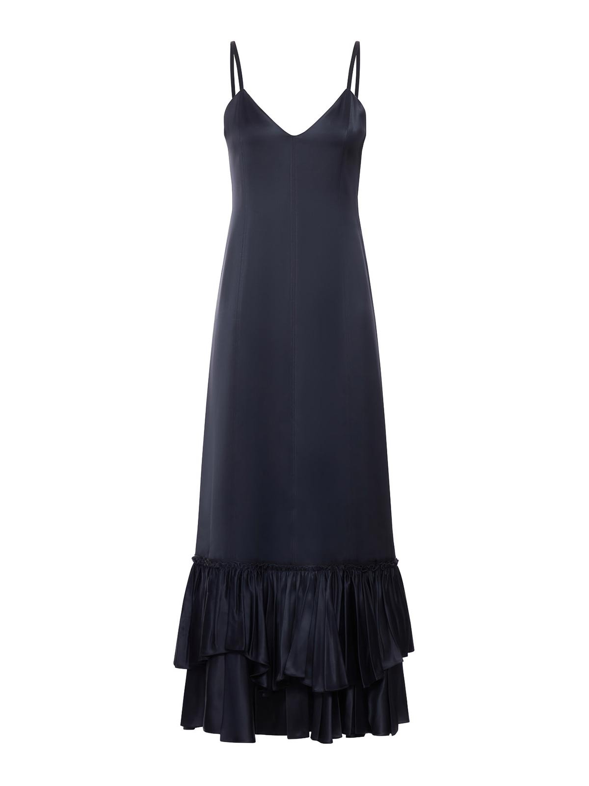 Ruffled Silk Blend Dress