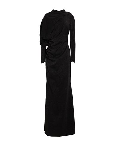 Woman Maxi dress Black Size 8 Polyamide, Viscose, Elastane, Polyester
