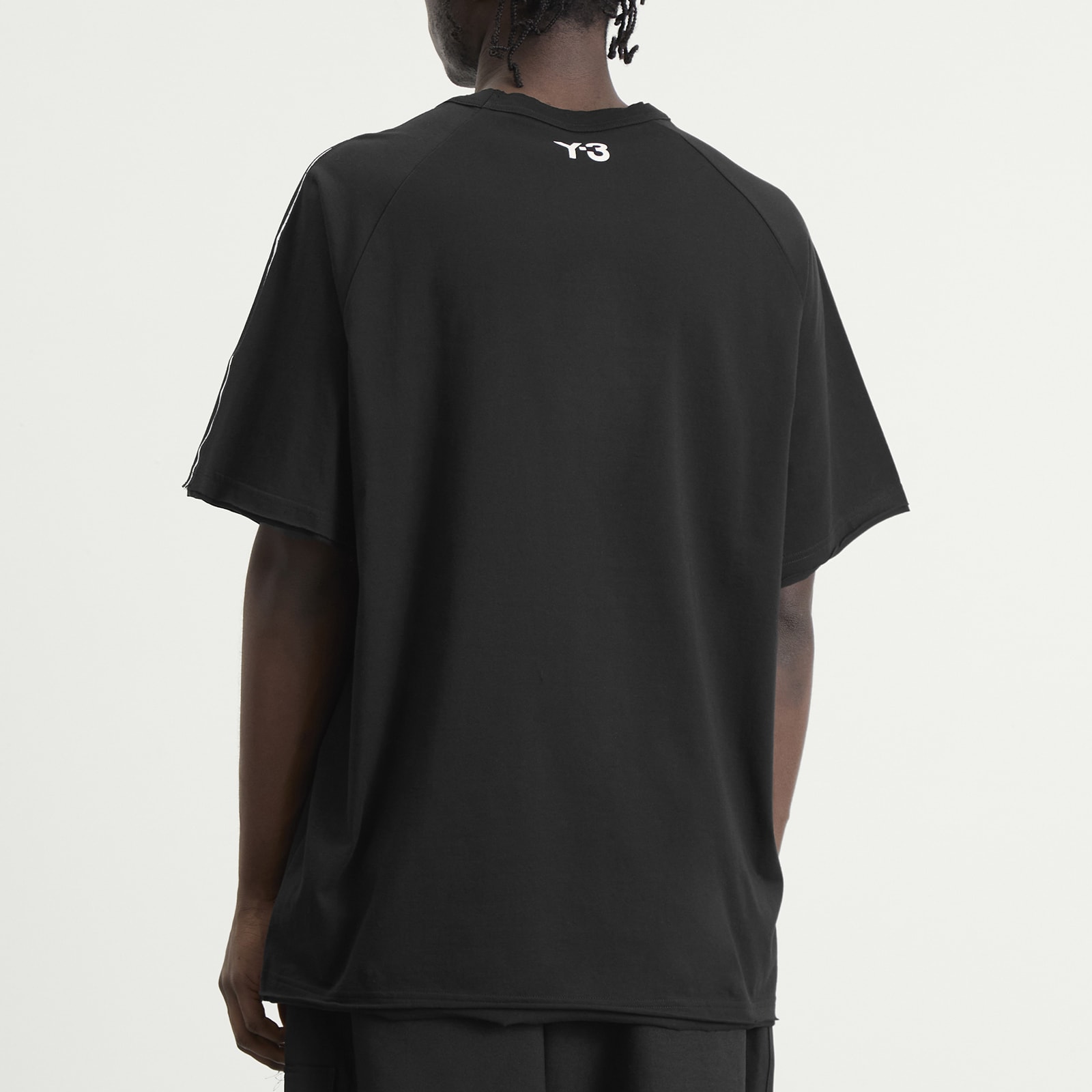 Men's Distressed Short Sleeve T-Shirt in Black