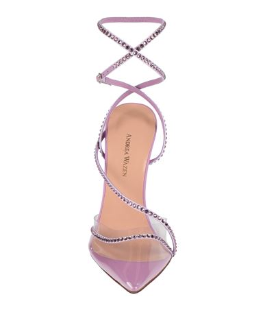 Woman Pumps Lilac Size 6 Leather, PVC