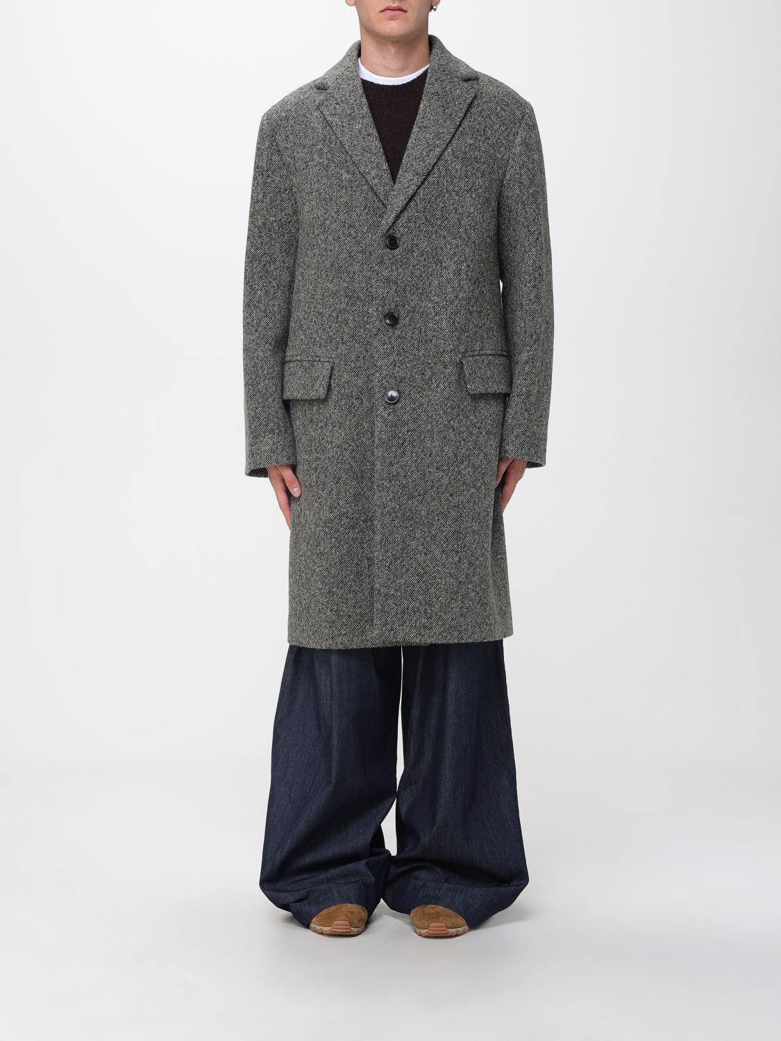 Coat Men color Grey