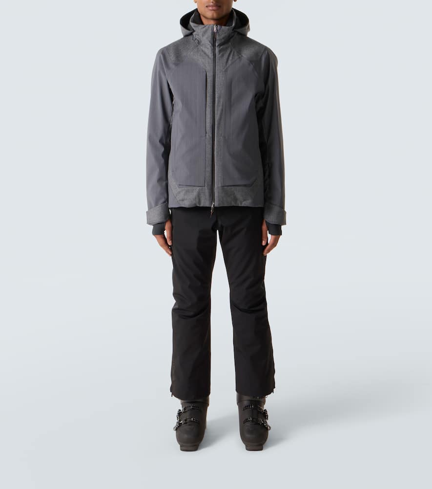 Trace 2.0 pinstripe down jacket