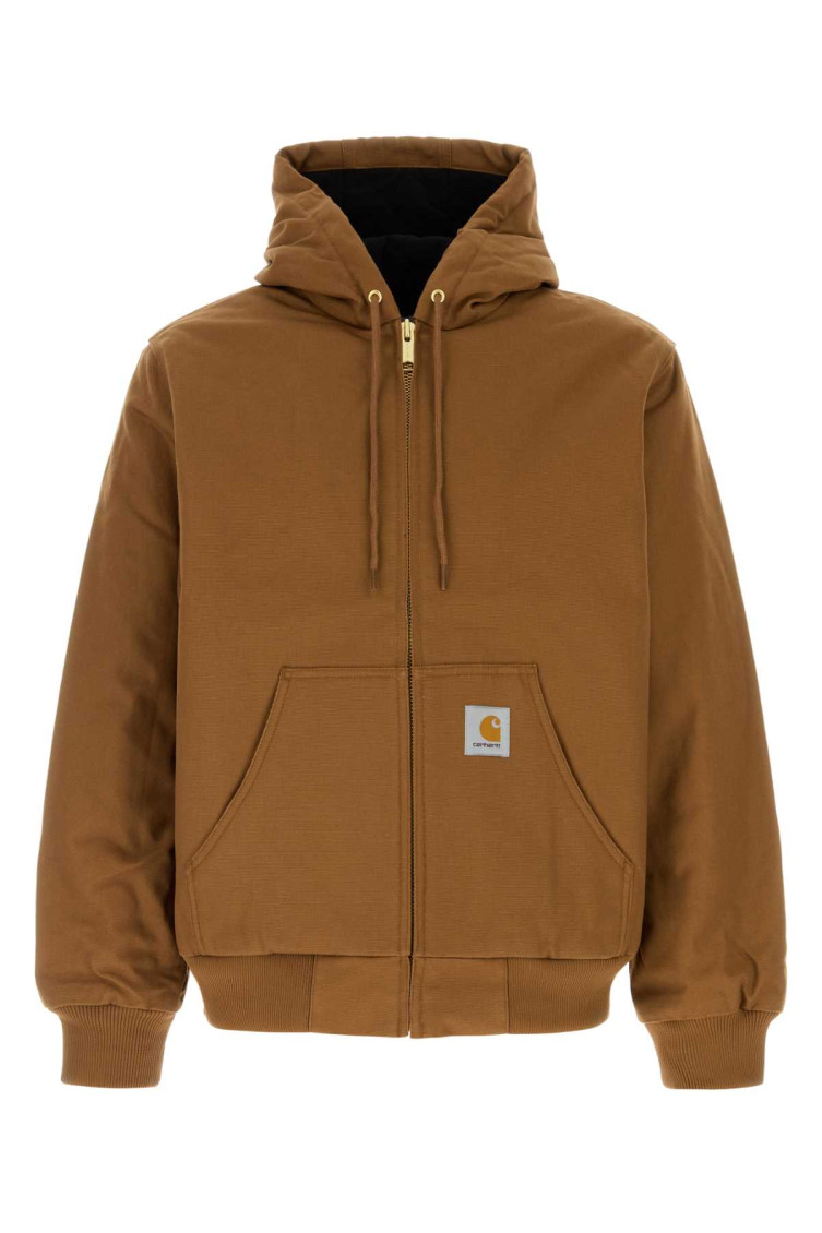 Brown cotton Active Jacket
