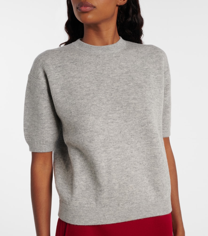 Knitted wool and cashmere-blend T-shirt