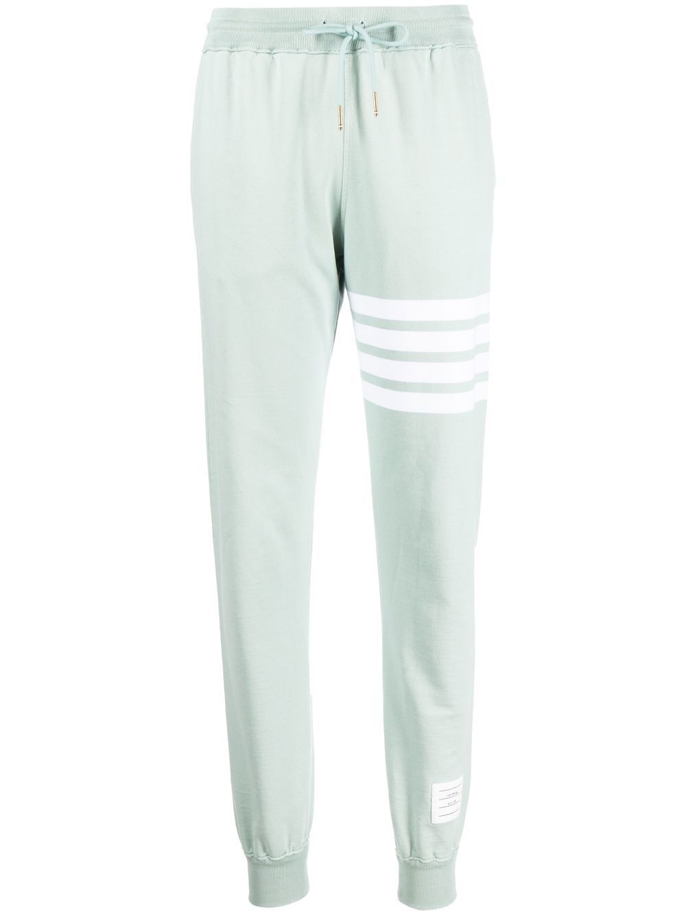 4-Bar stripe cotton sweatpants - Green