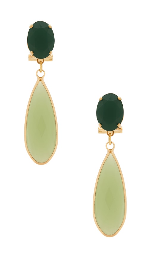 Anton Heunis Drop Earrings in Green
