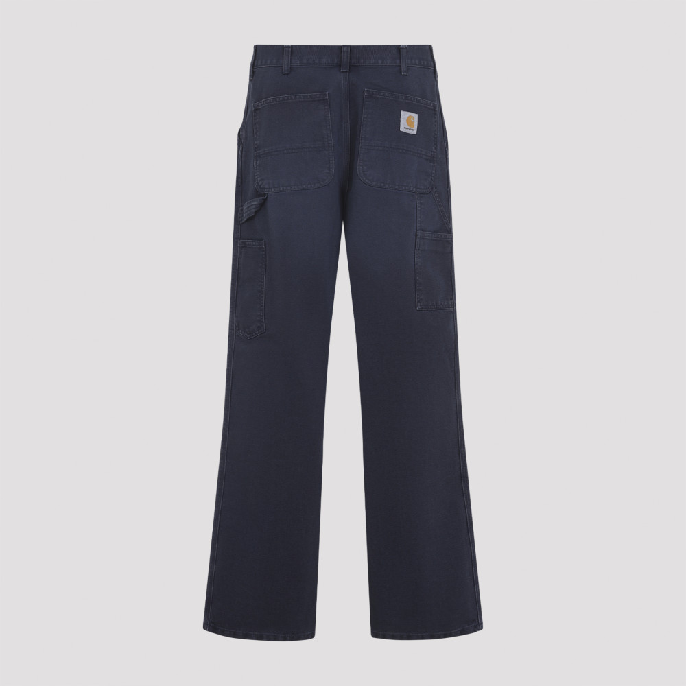 Navy Blue Straight Leg Jeans