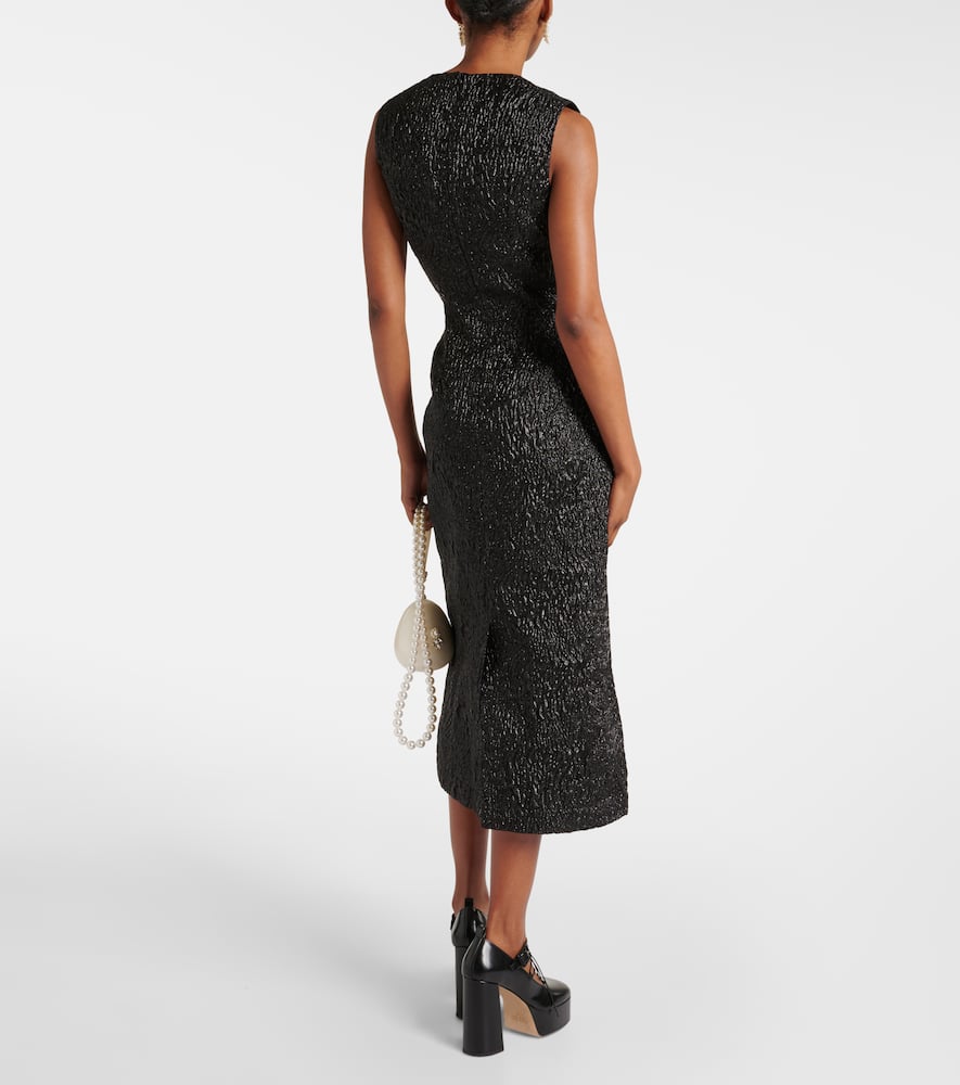 Cloqué midi dress