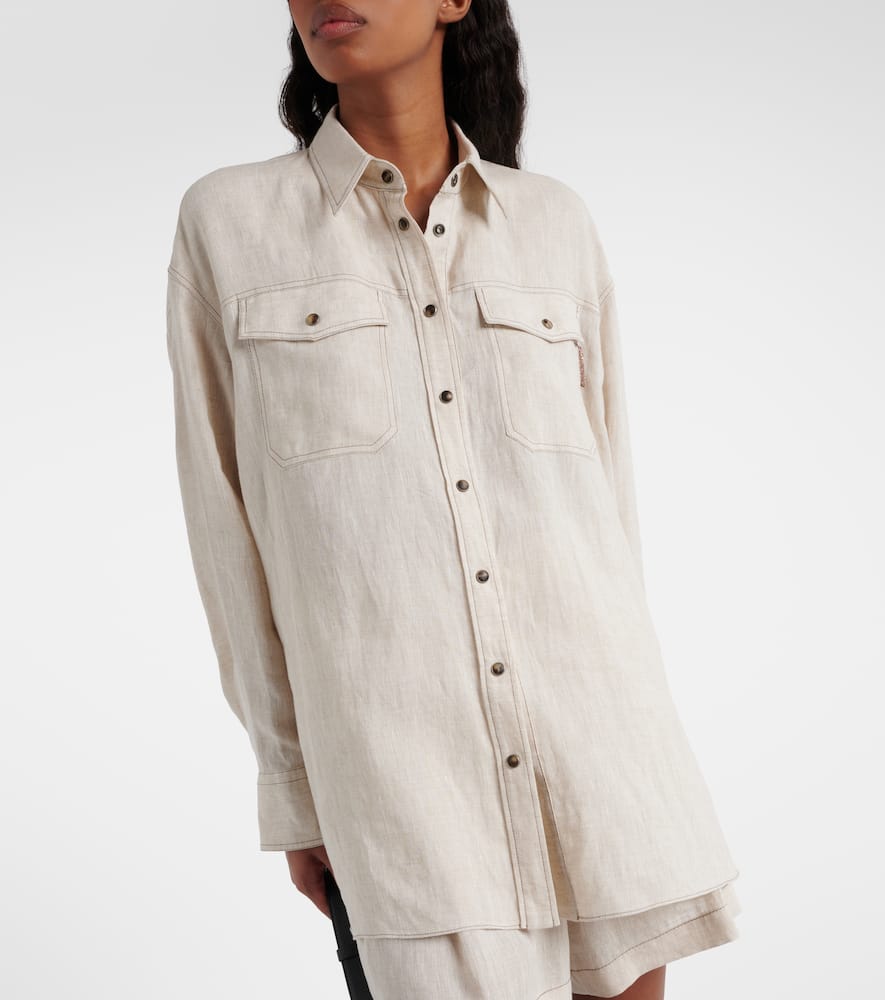 Oversized linen shirt