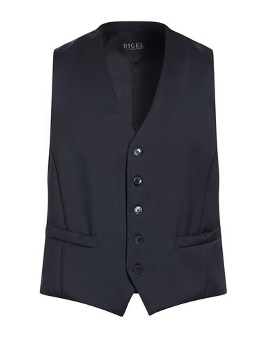 Man Tailored Vest Midnight blue Size 38 Virgin Wool