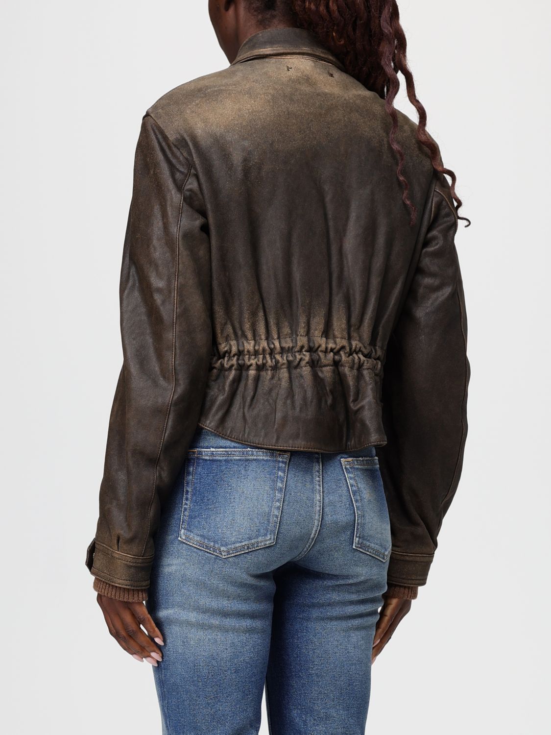 Jacket Woman color Dark