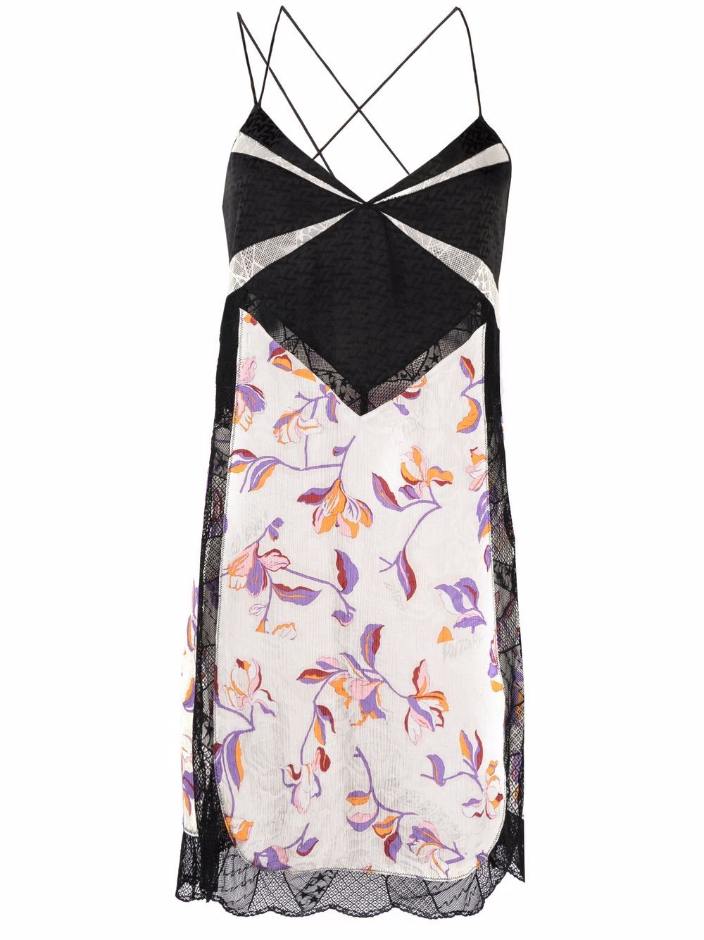 Cole panelled dress - Neutrals
