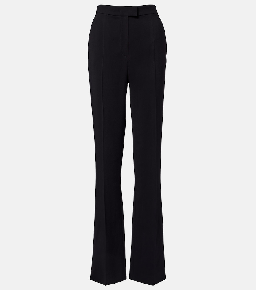 Crêpe straight pants