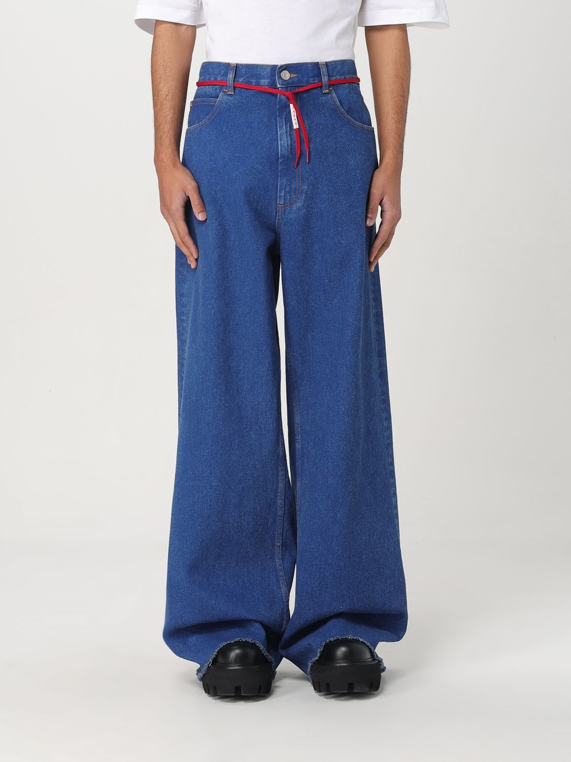 Mid-rise wide-leg jeans - Blue