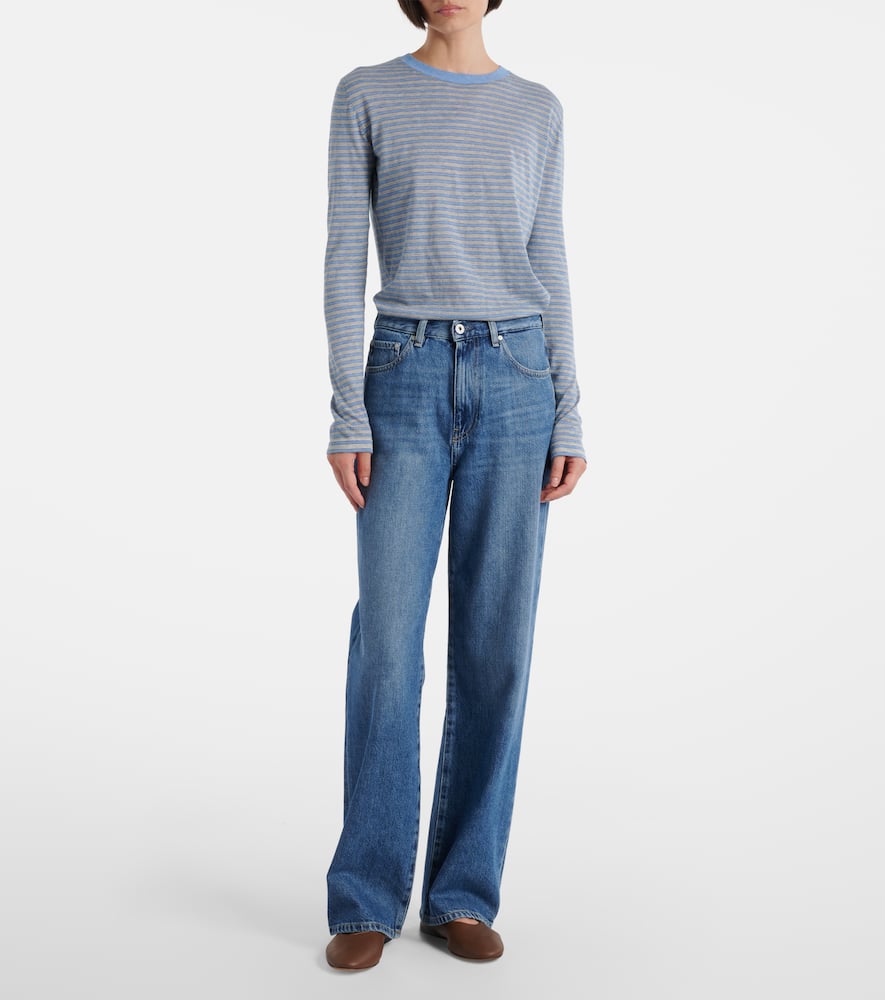 Kora mid-rise wide-leg jeans