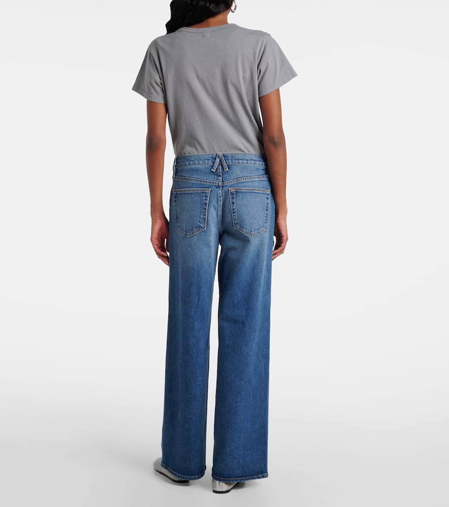 Selena mid-rise wide-leg jeans