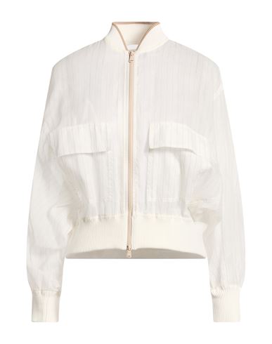 Woman Jacket Off white Size 6 Cotton