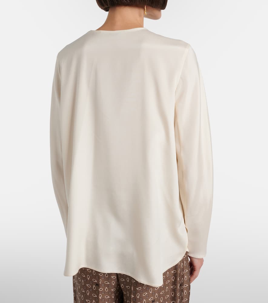 Mitico silk-blend cady top