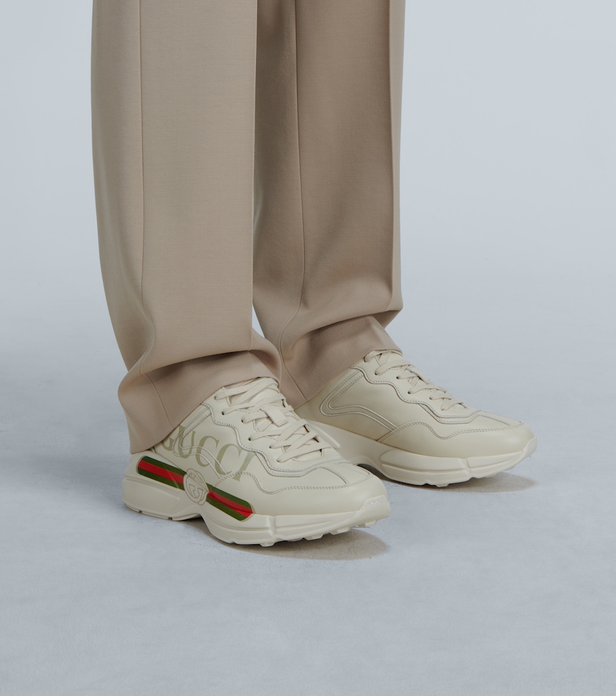 Gucci Rhyton leather sneakers