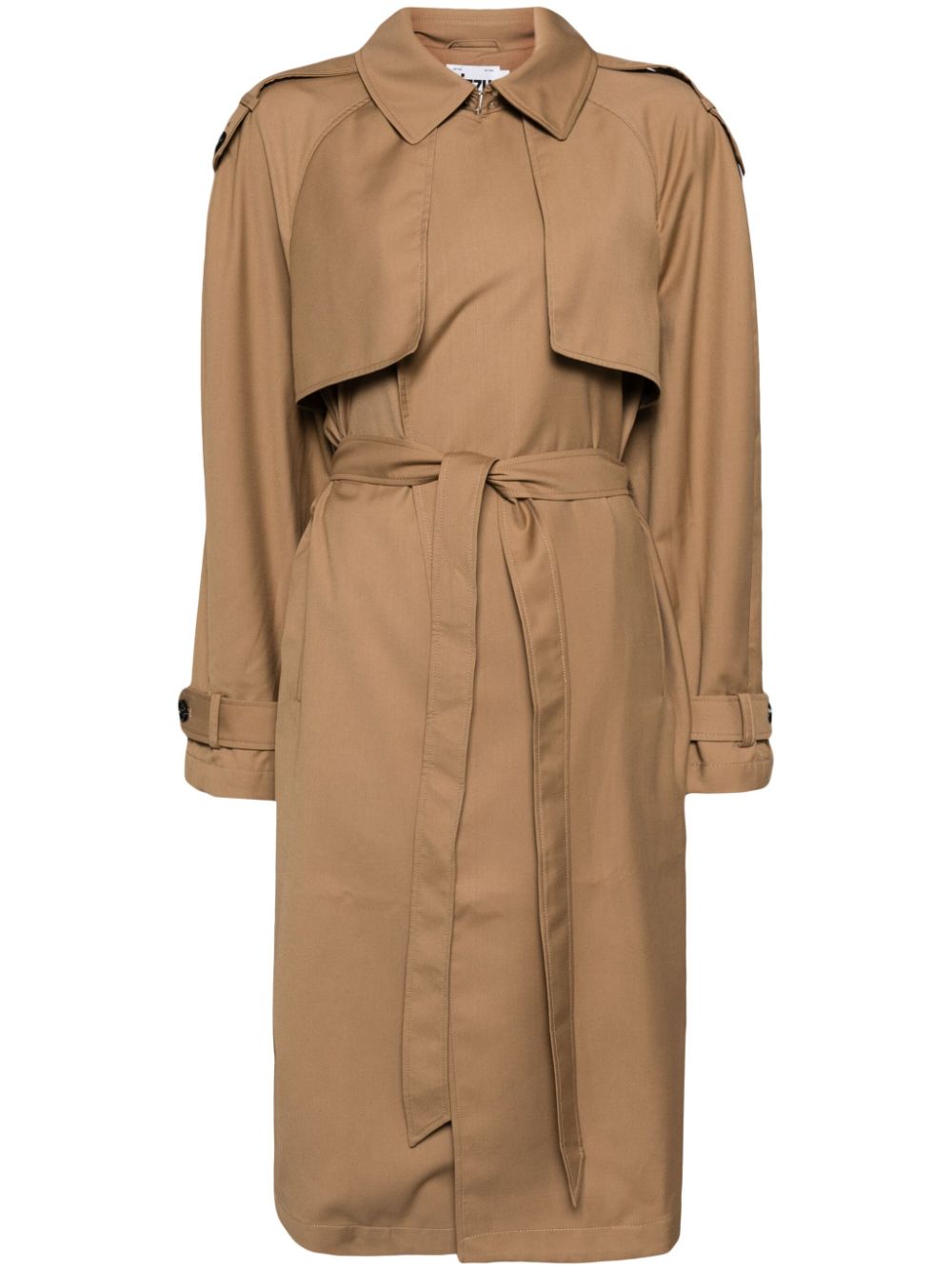 Tie-fastening trench coat - Neutrals