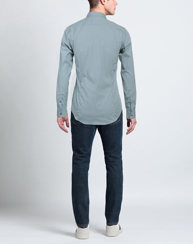 Man Shirt Sky blue Size 15 ½ Cotton, Polyamide, Elastane