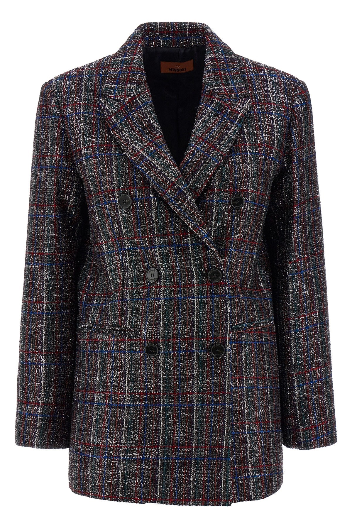 Sequin Tartan Blazer