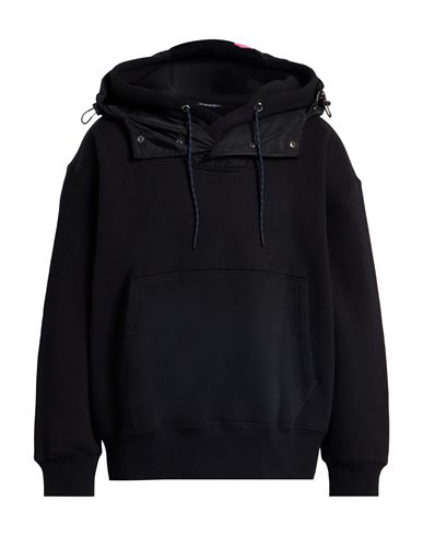 Man Sweatshirt Black Size M Cotton, Polyester, Elastane