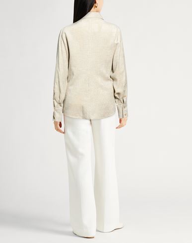 Crème Woman Shirt Beige Size 2 Viscose