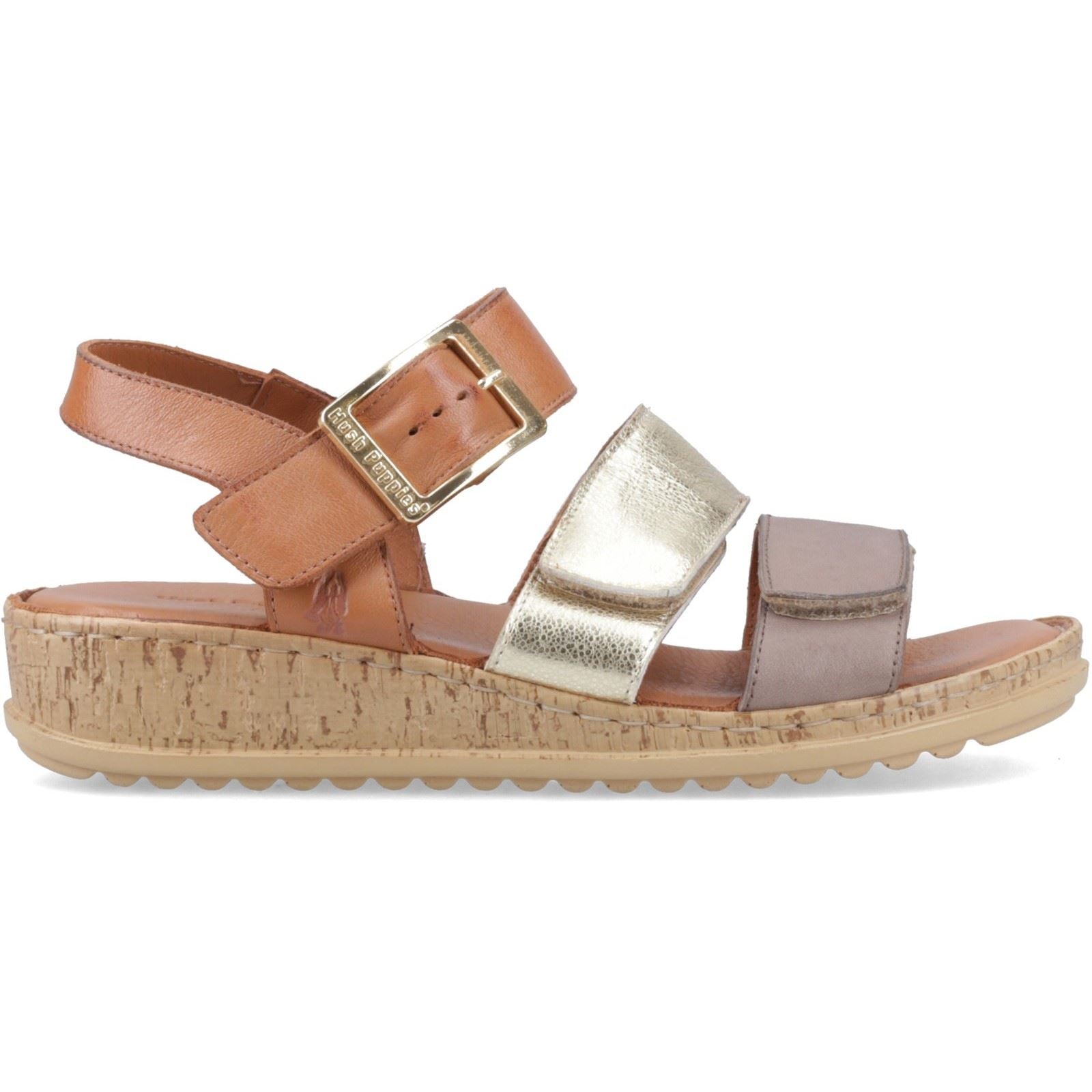 Hush Puppies Eliana Sandal Leather Women's Gold Sanda