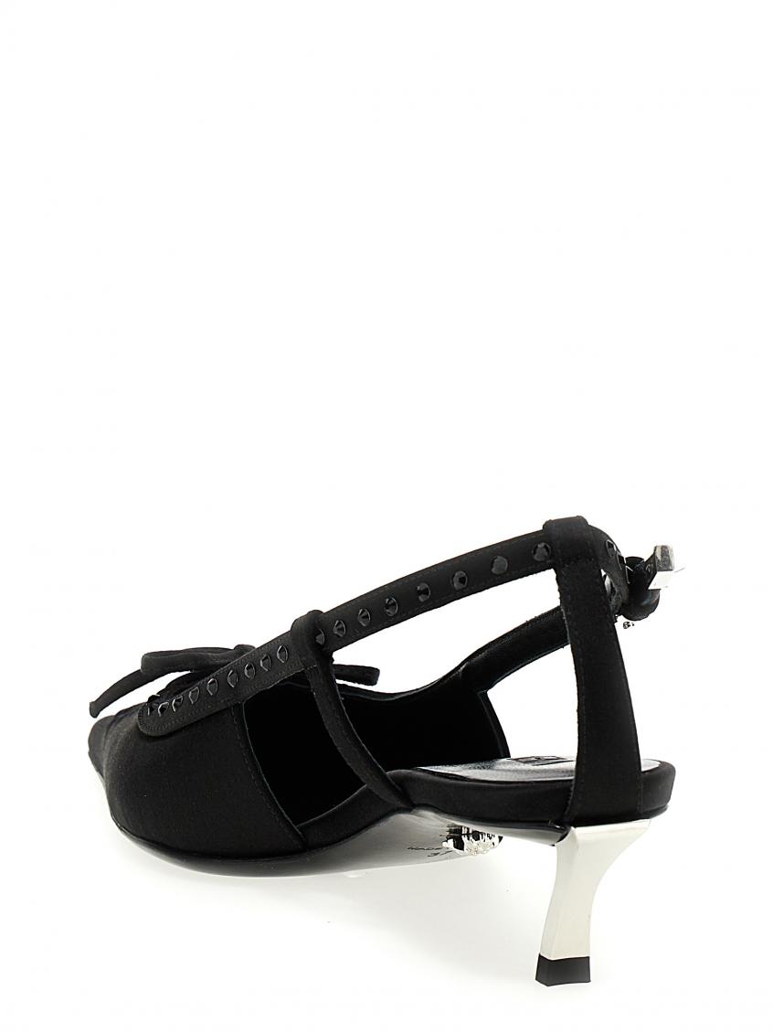 Sequin Satin Slingbacks